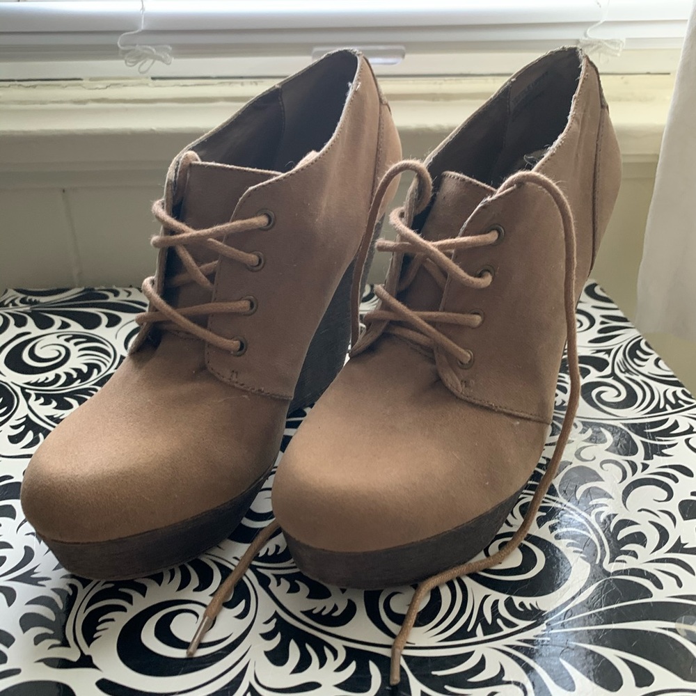 free GUESS wedge booties